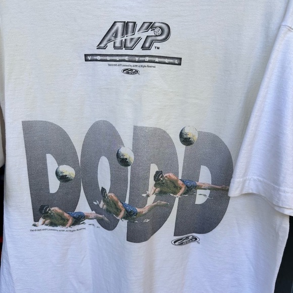 Fruit Of The Loom White Autographed Sports Graphic Vintage TShirt Large - Picture 7 of 8